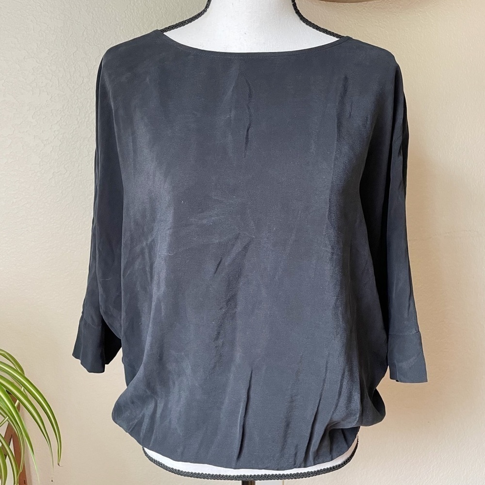 Joie Silk Open Back Top Blouse